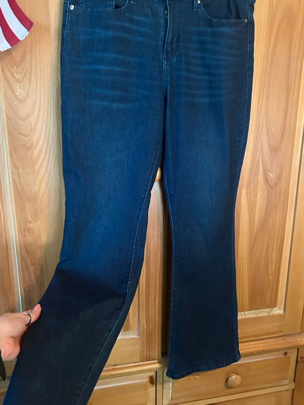 Signature by Levi Strauss Dark Blue Flare Jeans 30-30